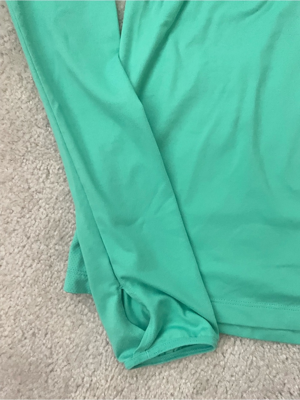 Nike Running Women’s Teal Mint Long Sleeve Training Top with Lightweight Hood - Picture 5 of 5